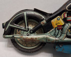 Vintage Japan Tin Litho Harley Davidson Friction Toy Motorcycle For Restoration