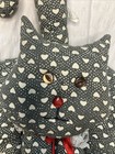 Vintage House Of Lloyd Stuffed Animal Fabric Cat Hanging Home Decor Plush 15   