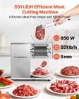Vevor Meat Cutting Machine Commercial Slicer 850w 5mm Stainless Steel Blade