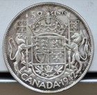 Canada 1942 50 Cents Silver Coin