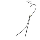 Kids 14k Yellow White Gold White Stone Heart Screw Back Stud Earrings 5mm