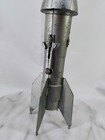 Vintage Astro Mfg  Rocket Ship Metal Bank  Berzac Creation  Working