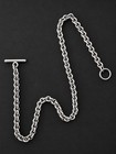 Rare Vintage Mexico 925 Sterling Silver Heavy Rolo Chain Necklace 55 6g