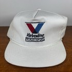 Vintage 90s Valvoline Racing White Hat Cap Nascar Motor Oil Gas Rope Ya Buckle