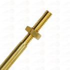  2-pk  10  Industrial Brass Float Rod W  2 Brass Nuts 1 4 -20  For Float Valves