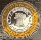 Mccarran Airport  10 Silver Strike 2002 Liberty Bell Let Freedom Ring New Case