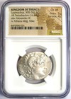 Lysimachus Ar Tetradrachm Lysimachos Thrace 305 Bc - Ngc Choice Vf - 5 5 Strike 