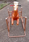 1970 s Wonder Horse Deluxe Spring Rocking Ride On Saddle Reins Collierville Tn