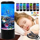 Artificial Fish Aquarium Night Light Usb Bubble Lamp Relaxation Decor Gift