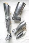 Medieval Steel Warrior Gothic Leg Armor Full Set Knight Greaves Armor X-mas Gift