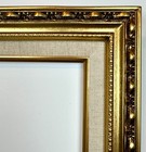 Picture Frame 12x16  Ornate Gold Frame- Wood gesso  No Glass Or Backing- 139g