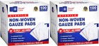Non Woven Sterile Gauze Pads 4x4 Inch 8 Ply 100 Count Individually Wrapped Pads