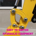 Free Shipping 1ton Hydraulic Thumb Mini Excavator Crawler Farm Usa 13 5hp Epa