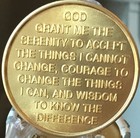 Ride Clean Ride Free Bronze Orange Eagle Recovery Sobriety Medallion Chip Aa Na