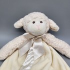 Bearington Baby Collection Sheep Lamb Security Blanket Lovey Sherpa Satin Plush