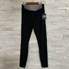 Savage X Fenty Sport Women   s Xccentuate High Rise Ankle Leggings Stripe Waist  M