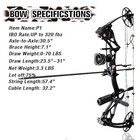 Compound Bow Package For Adults And Teens  0-70 Lbs Draw Camo Right Handed Pro