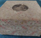 Sewing Box Cardboard Covered With Fabric Early 20th Century
