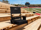 Back Support   Armrests  2 8 thick Bleacher Chairs 400lbs