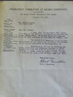 Rare Albert Einstein Original Hand Signed Letter The World A Dangerous Place Coa
