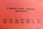 1991 Dracula 2nd Draft Script Coppola Zoetrope Original Production Copy Rare