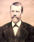 Man With Spectacles Mustache Tintype Photo 1800s Victorian Civil War Era Antique
