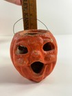 Antique 5  Two Face Choir Boy Paper Mache Pulp Halloween Pumpkin Jack O Lantern