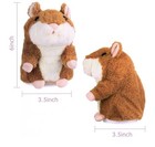 Portable Talking Hamster - Amusing Plush Companion For Boys  Girls   Babies