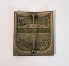 Vintage Obsolete Interstate Industrial Protection Co  Metal Guard Badge