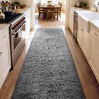 Runner Rug For Hallway 2x10ft Long Non-slip Ultra Soft Shaggy Carpet Anti-curl