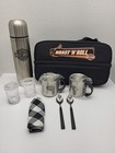 Harley Davidson Roast N Roll Travel Bag Thermos Coffee Mugs Utensils Set New