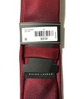 Boys    Lauren Ralph Lauren  35 Solid Deep Red Silk Blend Regal Crest Tie Nwt