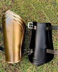 Medieval Armor Arm Guard Bracers Vambraces Brass Accents 18 Ga Larp Steel