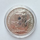 2013 Britannia 1 Oz  999 Fine Silver Coin Round Elizabeth Ii 2 Pounds In Holder