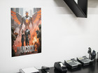 Superhero Action Movie Style Wall Vinyl Decal Poster Print Removable Adhesive
