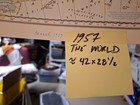 World Map National Geographic Vintage 1957 42x28 5  1-sided Folded
