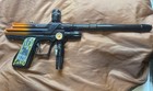 Bob Long Gz Black   Gold Paintball Marker With Long Shot Barrel