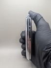 Vintage Evans Trig-a-lite Cigarette Case Lighter Black Enamel Chrome Restored