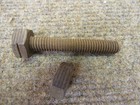 Lot Of 25 Mahogany Wood Bolts And Nuts 3 8 X 16 X 2 5  Nos Diy Wood Working
