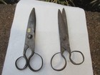Antique Scissors Shears Blacksmith Made Hand Forged Iron  seldom Seen  1700 s  