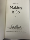 Making It So Patrick Stewart Autographed Hardcover Memoir Book Signed Edition
