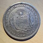 1894 El Salvador Silver Peso Cristobal Colon Cam  3