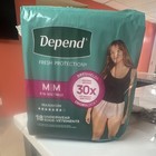Depend Fresh Protection Women   s Incontinence Pants Max Absorbency M 18 Ct