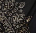 Indian Hippie Mandala Bohemian Beautiful Black Gold Window Drapery Curtain Be   