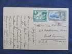 1935 Georgetown British Guiana Birdseye View Postcard Used To Us