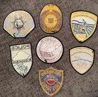 Lot Of 7 Colorado Co Police Shoulder Patches Obsolete Gilpin Walsh Pueblo