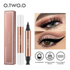 Eyeliner Stamp Black Liquid Eyeliner Pen Waterproof Fast Dry Double-ended Eye Li