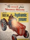 1956 Massey Harris Model Mh50 Ad Vintage Antique Tractor 