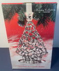 Silver Plate Candle Holder Christmas Tree Godinger Holiday Selection Boxed