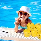Game Pool-zee Floating Dice Game     Waterproof 5 Dice Pool Toy W  Scorecard
